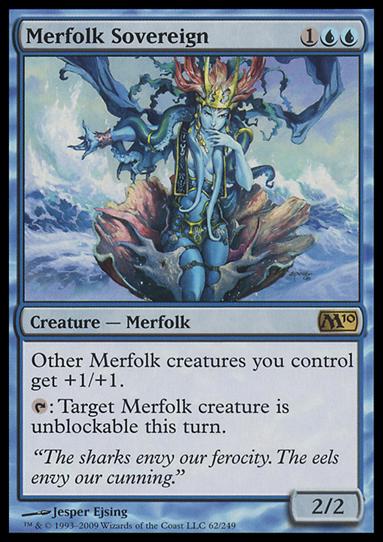 Magic the Gathering: 2010 Core Set (Base Set) card 62 Merfolk Sovereign