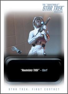 Quotable Star Trek Movies (Promo) card P1 "Assimilate THIS!" - Worf