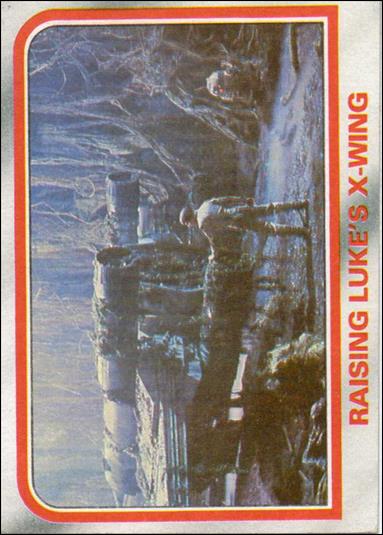 Star Wars: The Empire Strikes Back: Series 1 (Base Set) card 71 Raising Luke's X-Wing