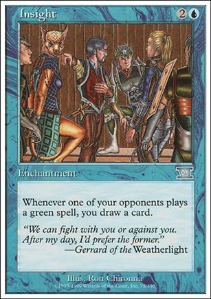 Magic the Gathering: 6th Edition (Base Set) card 75 Insight