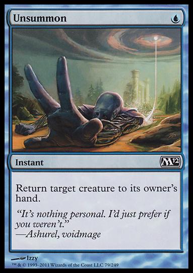 Magic the Gathering: 2012 Core Set (Base Set) card 79 Unsummon