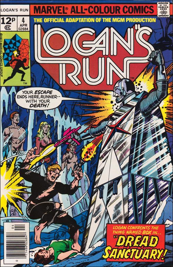 Logan's Run (1977) issue 4-B UK Price Cover