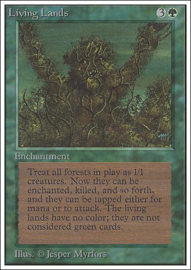 Magic the Gathering: Unlimited (Base Set) card 210 Living Lands