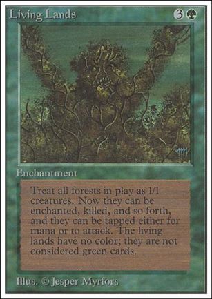 Magic the Gathering: Unlimited (Base Set) card 210 Living Lands