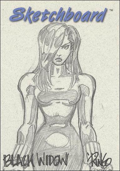 Marvel Creators Collection '98 (Sketchboard Subset) card 5-C Black Widow (Grey)
