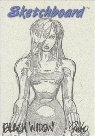 Marvel Creators Collection '98 (Sketchboard Subset) card 5-C Black Widow (Grey)