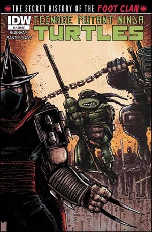 Teenage Mutant Ninja Turtles: The Secret History of the Foot Clan issue 3-C K. Eastman Jetpack Comics Connecting Cover 1/500