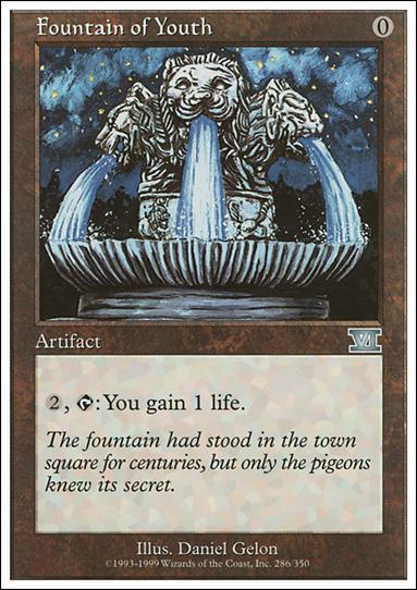 Magic the Gathering: 6th Edition (Base Set) card 286 Fountain of Youth