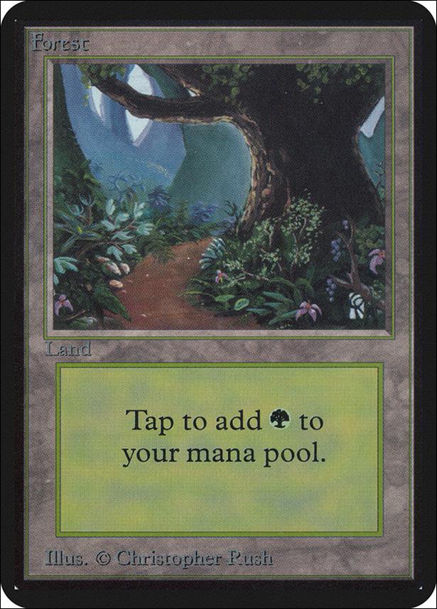 Magic the Gathering: Limited Edition Alpha (Base Set) card 290 Forest