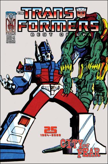 Transformers: Best of UK: CIty of Fear issue 5-B Retro Art Cover