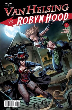 Van Helsing vs Robyn Hood issue 3-B Caanan White Cover 