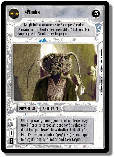 Star Wars: Premiere Limited (Base Set) card 173 Wioslea