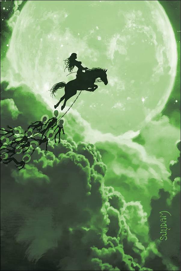Mars Attacks Red Sonja issue 4-J Arthur Suydam 1:25 Green Tint Virgin Cover