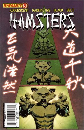 Adolescent Radioactive Black Belt Hamsters (2008) issue 3-B Michael Avon Oeming Cover
