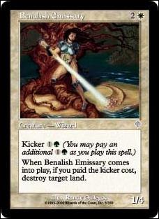Magic the Gathering: Invasion (Base Set) card 5 Benalish Emissary