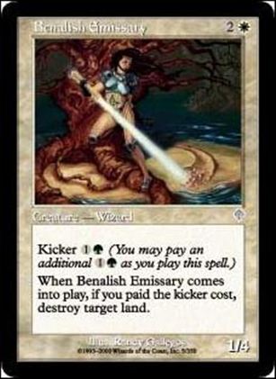 Magic the Gathering: Invasion (Base Set) card 5 Benalish Emissary