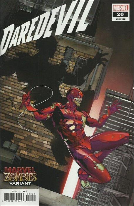 Daredevil (2019) issue 20-B Will Sliney Marvel Zombies Cover