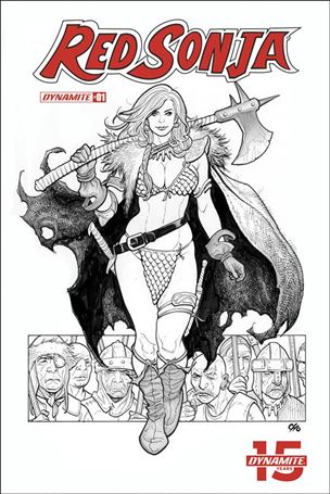 Red Sonja (2019) issue 1-L Frank Cho 1:40 Black & White Cover