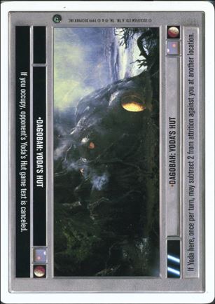 Star Wars: Dagobah Revised (Base Set) card 177 Dagobah: Yoda's Hut