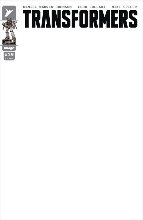 Transformers (2023) issue 19-G Blank/Sketch Cover
