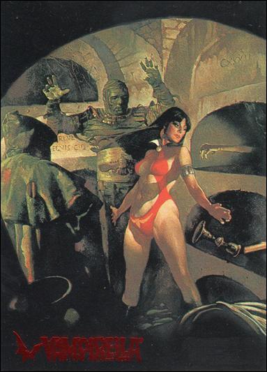 Visions of Vampirella card 16 Trapped by a Murderous Mummy