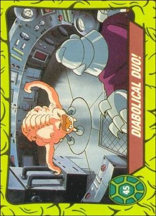 Teenage Mutant Hero Turtles (Ireland) (Base Set) card 45 Diabolical Duo!