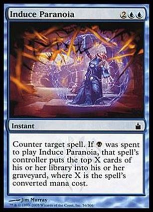 Magic the Gathering: Ravnica (Base Set)  card 56 Induce Paranoia