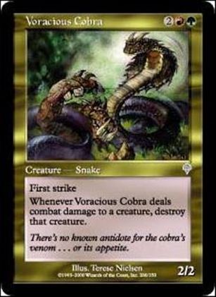 Magic the Gathering: Invasion (Base Set) card 288 Voracious Cobra