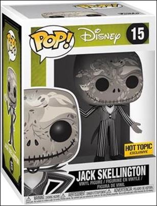 POP! Disney figure 15-D Jack Skellington (Zero Art) Hot Topic