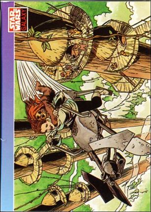 Star Wars Galaxy: Series 1 (Base Set) card 85 June Brigman