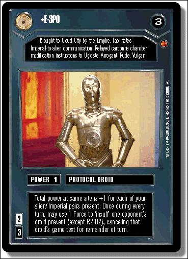 Star Wars: Cloud City Limited (Base Set) card 9 E-3PO