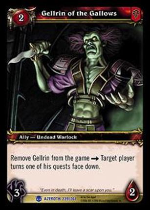 World of Warcraft: Heroes of Azeroth (Base Set) card 239 Gellrin of the Gallows