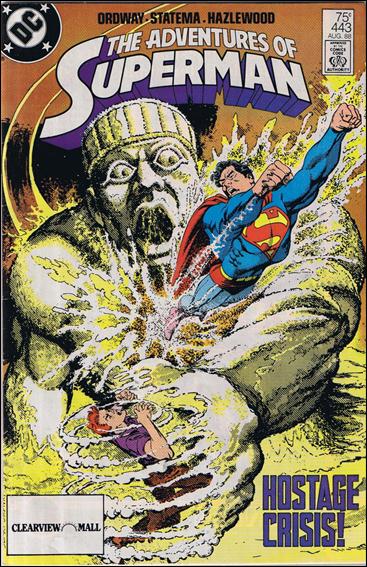 Adventures of Superman (1987) issue 443-C Clearview Mall Cover