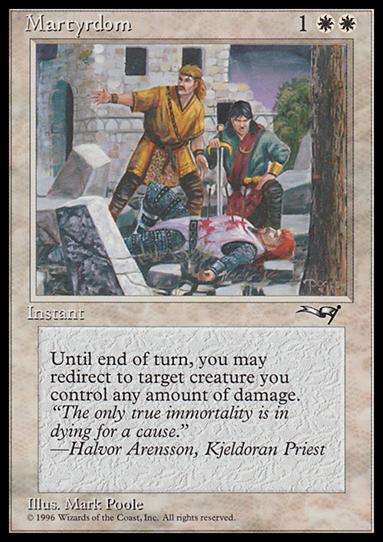 Magic the Gathering: Alliances (Base Set) card 10-B Martyrdom