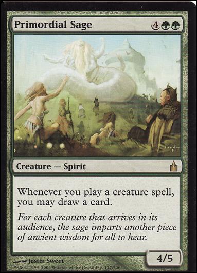 Magic the Gathering: Ravnica (Base Set)  card 177 Primordial Sage
