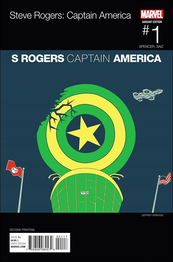 Captain America: Steve Rogers issue 1-K Jeffrey Veregge Hip Hop Remix Cover (2nd Printing)