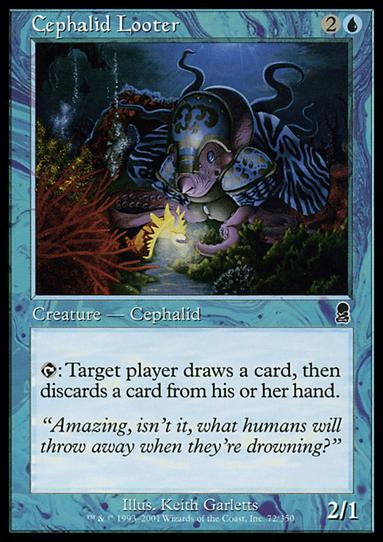 Magic the Gathering: Odyssey (Base Set) card 72 Cephalid Looter