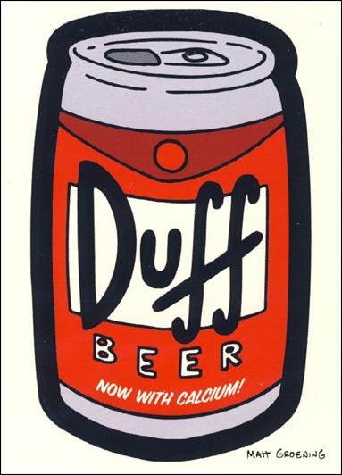 Simpsons Mania! (Base Set) card 55 Duff Beer