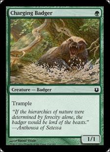 Magic the Gathering: Born of the Gods (Base Set) card 118 Charging Badger