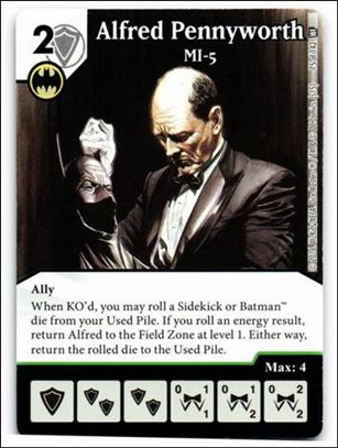 DC Comics Dice Masters World's Finest card 75 Alfred Pennyworth: MI-5