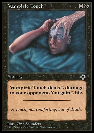 Magic the Gathering: Portal (Base Set) card 115 Vampiric Touch