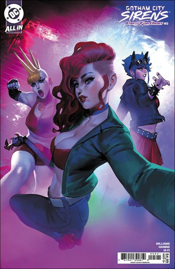 Gotham City Sirens: Unfit for Orbit issue 5-B Noobovich Cardstock Cover