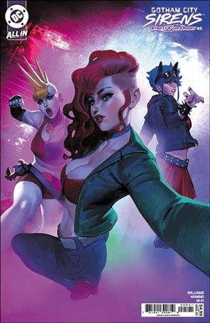 Gotham City Sirens: Unfit for Orbit issue 5-B Noobovich Cardstock Cover
