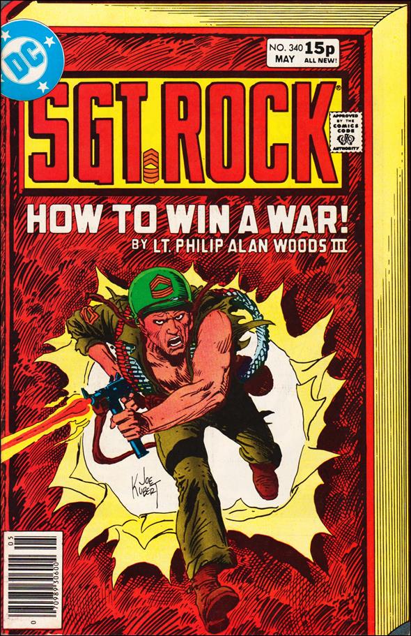 Sgt. Rock (1977) issue 340-B UK Price Cover