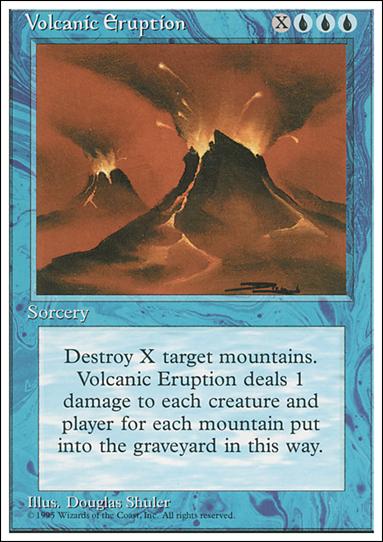 Magic the Gathering: 4th Edition (Base Set) card 112 Volcanic Eruption