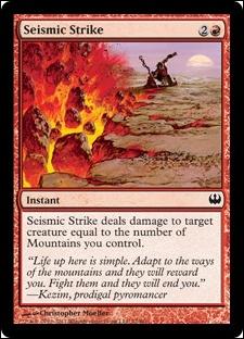 Magic the Gathering: Duel Decks: Knights vs. Dragons (Base Set) card 71 Seismic Strike