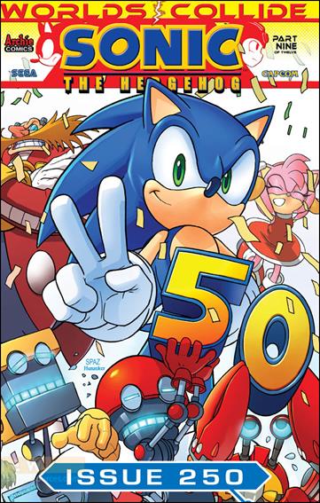 Sonic the Hedgehog (1993) issue 250 Patrick "Spaz" Spaziante Wraparound Cover