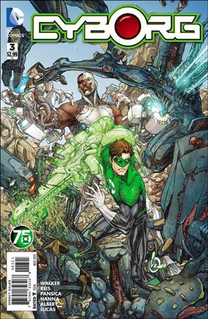Cyborg (2015) issue 3-B Kenneth Rocafort GL 75th Anniversary Cover