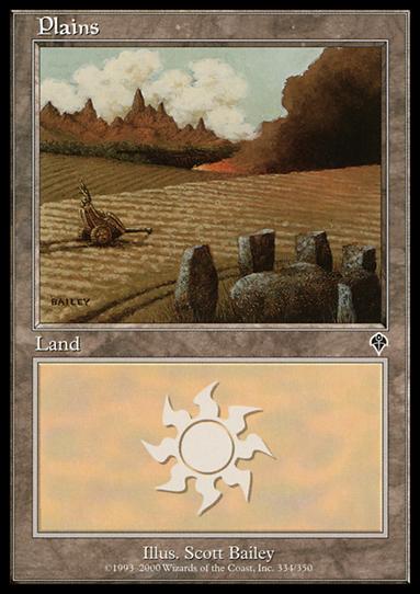 Magic the Gathering: Invasion (Base Set) card 334 Plains