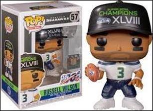 Pop! Football (NFL) figure 57-C Russell Wilson (Superbowl Champions)